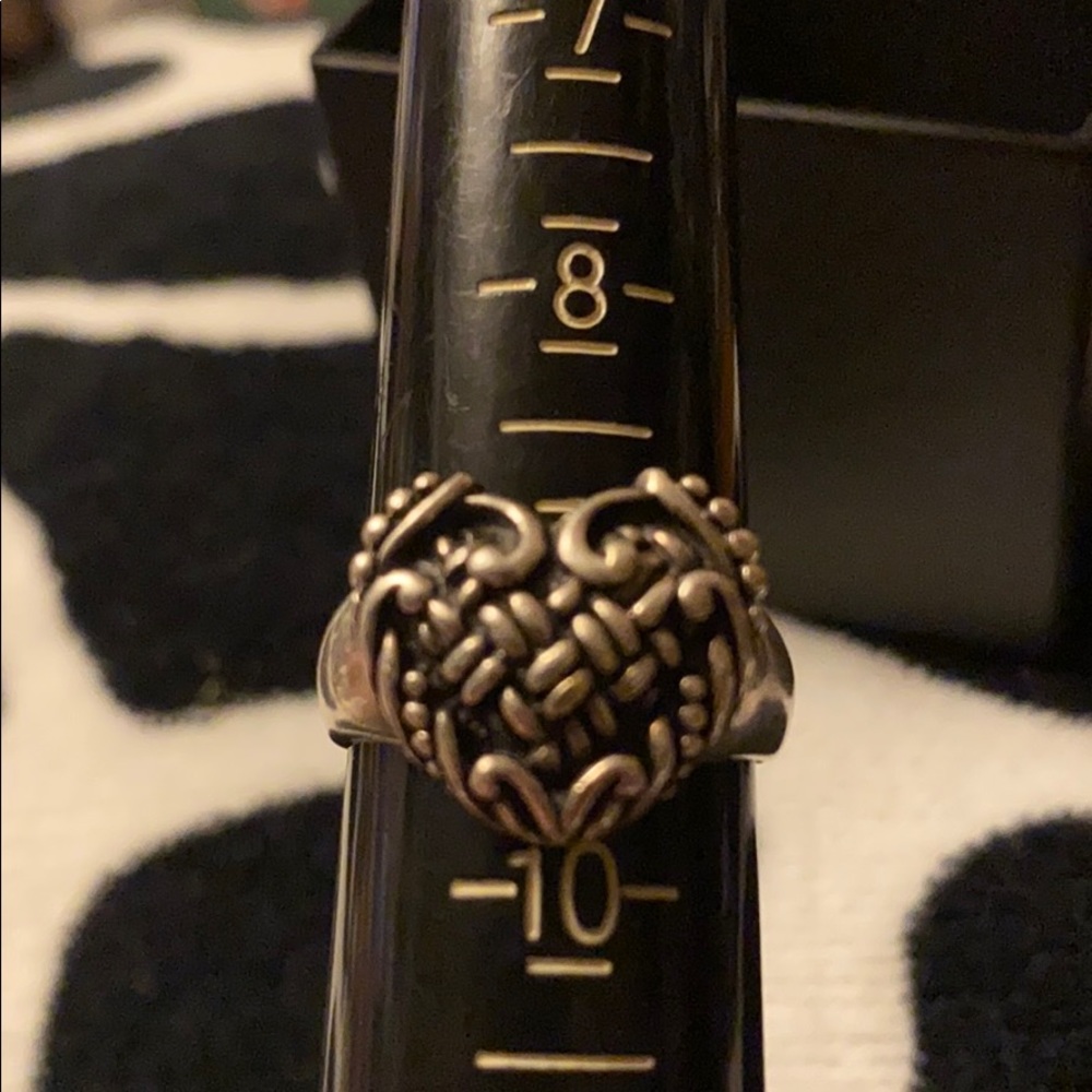 Sterling silver heart ring